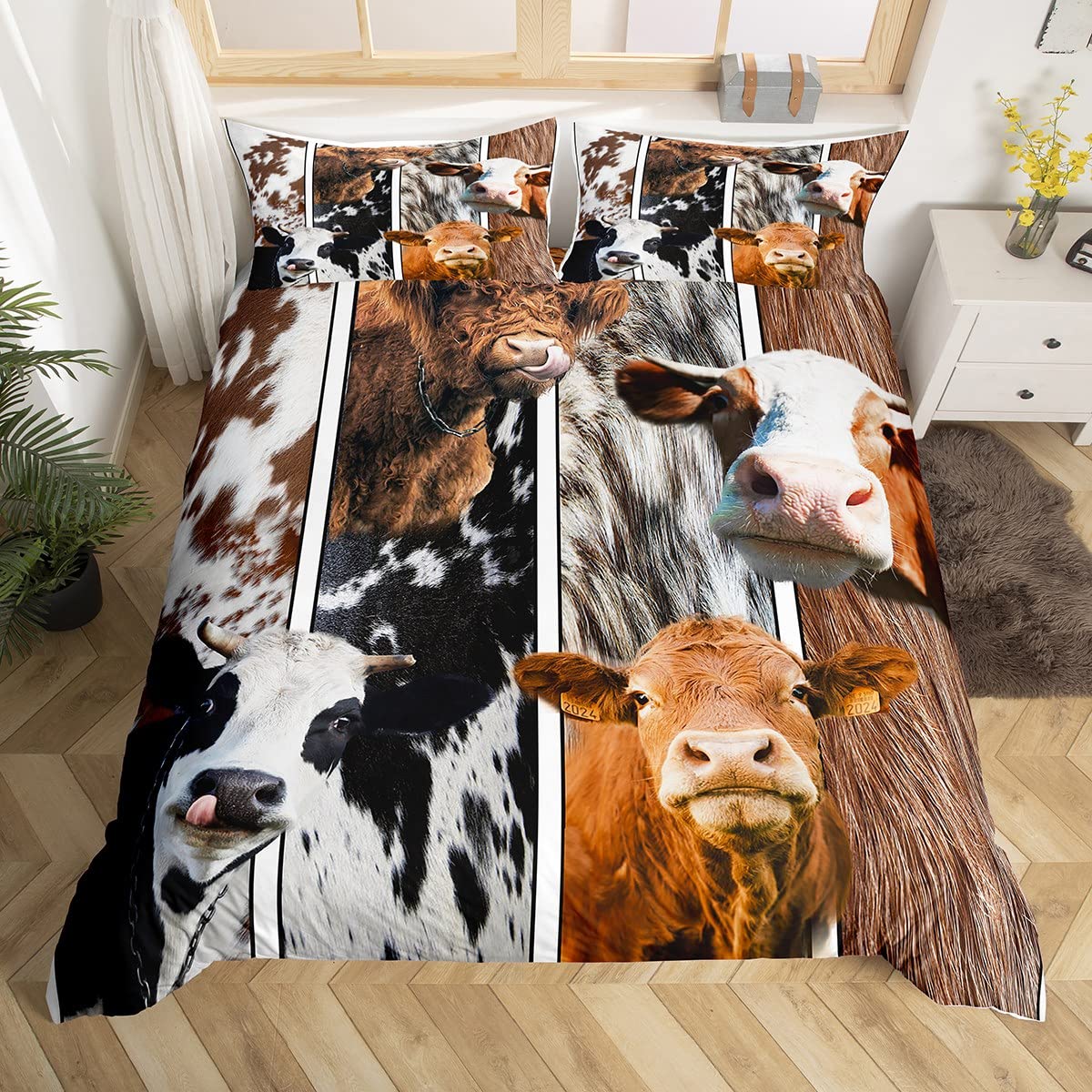 Linge de lit animauxfourrure 3D pour transformer la chambre des enfants