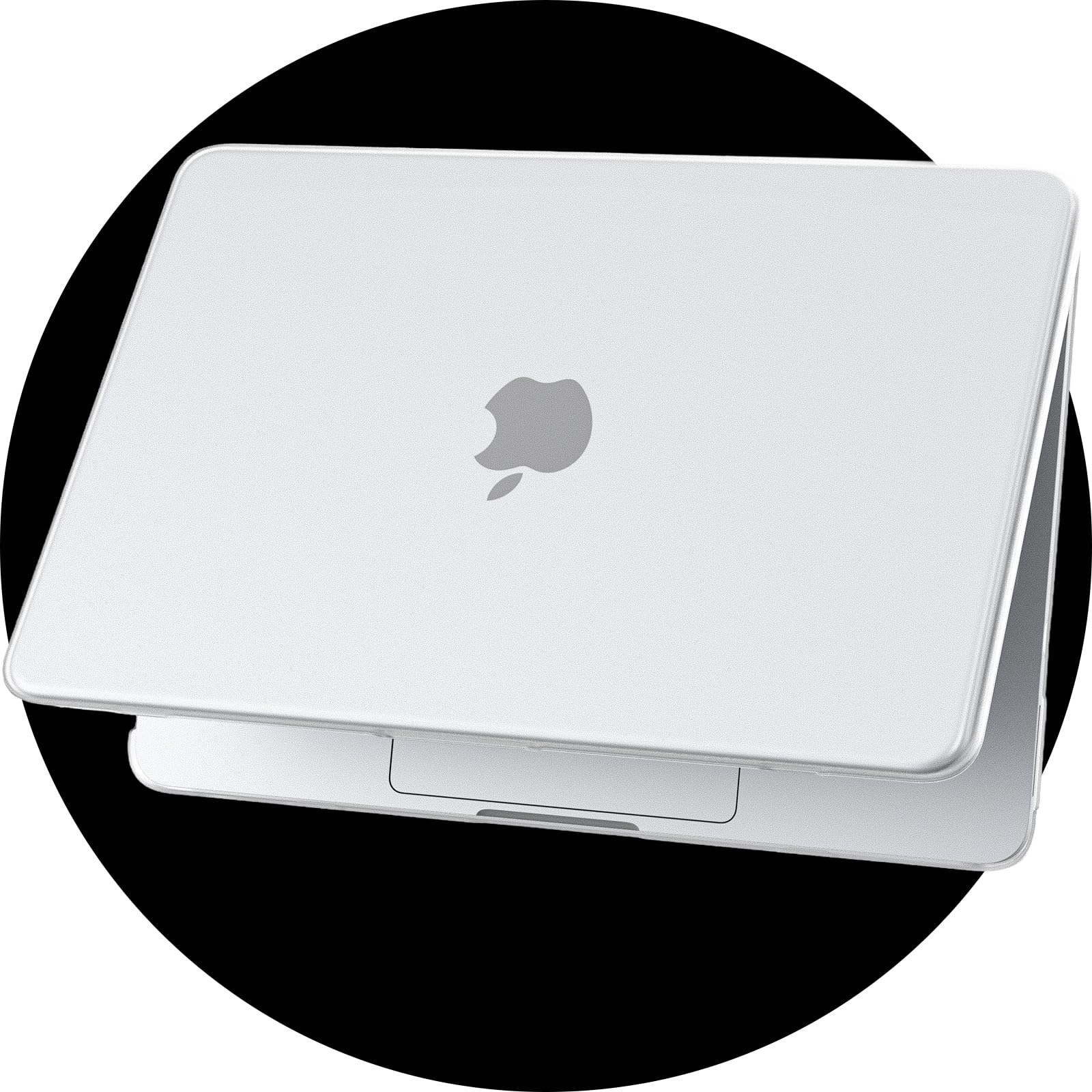 eleger Kristallmatt Hülle kompatibel mit MacBook Neo 13 Zoll A18 Pro A3404 [Passende Mac-Farbe], erschienen 2026, Ultradünne Schutzhülle Harte Case für Mac Book Neo 13"，Silber Transparent