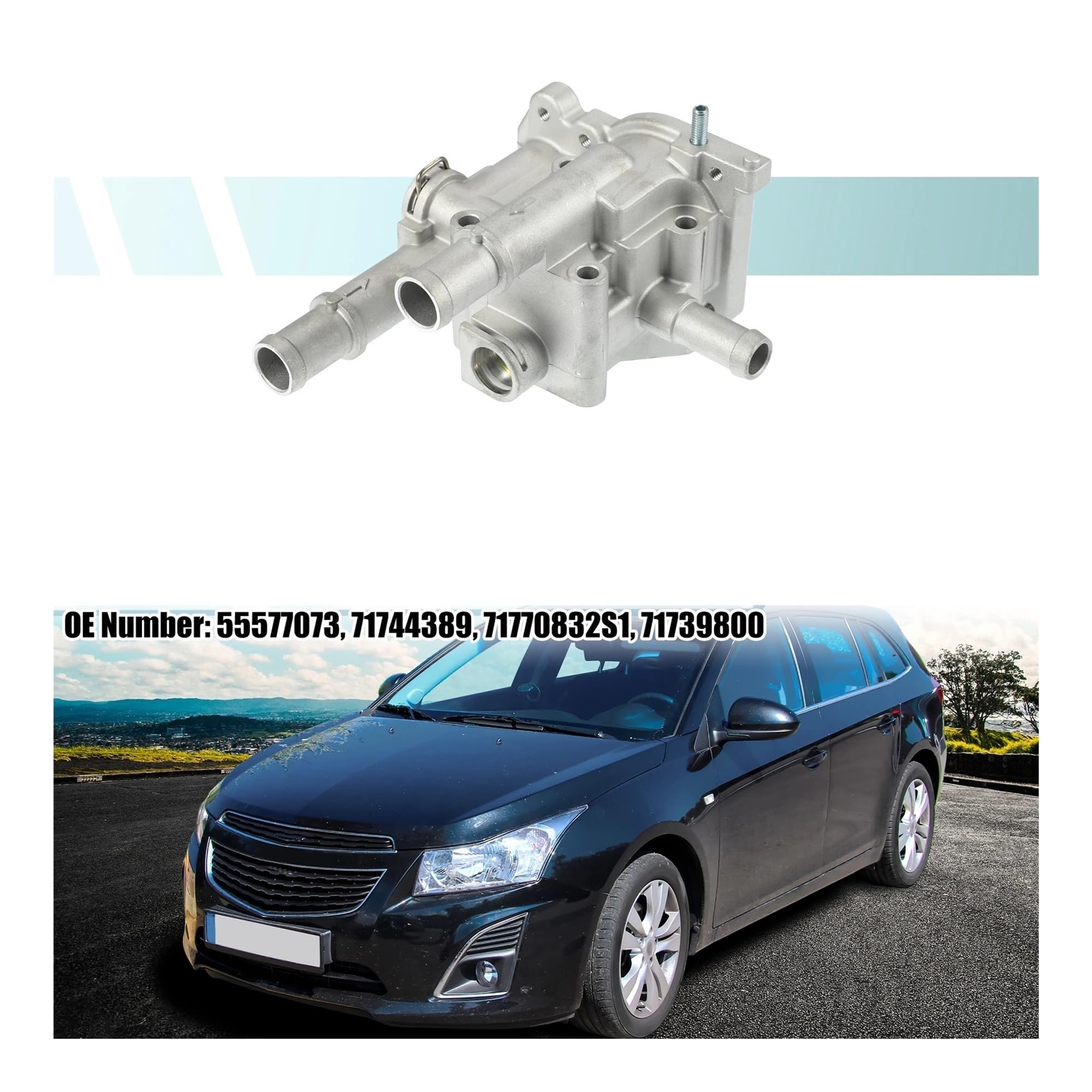 do Chevroleta do Sonic 2012-2016 55578419/55577072 akcesoria obudowa termostatu płynu chłodzącego silnika samochodowego