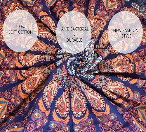 Miniatura 6 de Tapiz Raajsee de pared, diseño de mandala