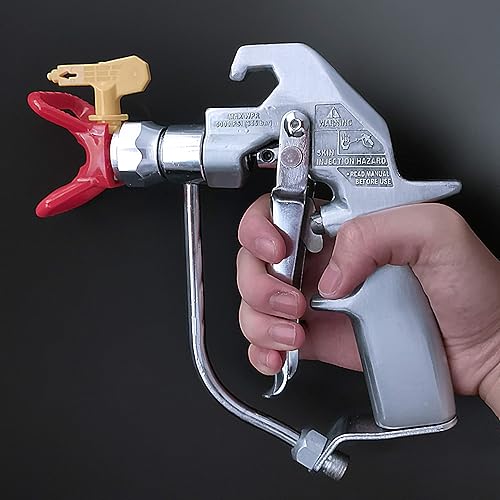 Miniatura 2 de Pistola de pulverización sin aire 5000 PSI Pistola de pintura sin aire plateada con punta de pulverización 517