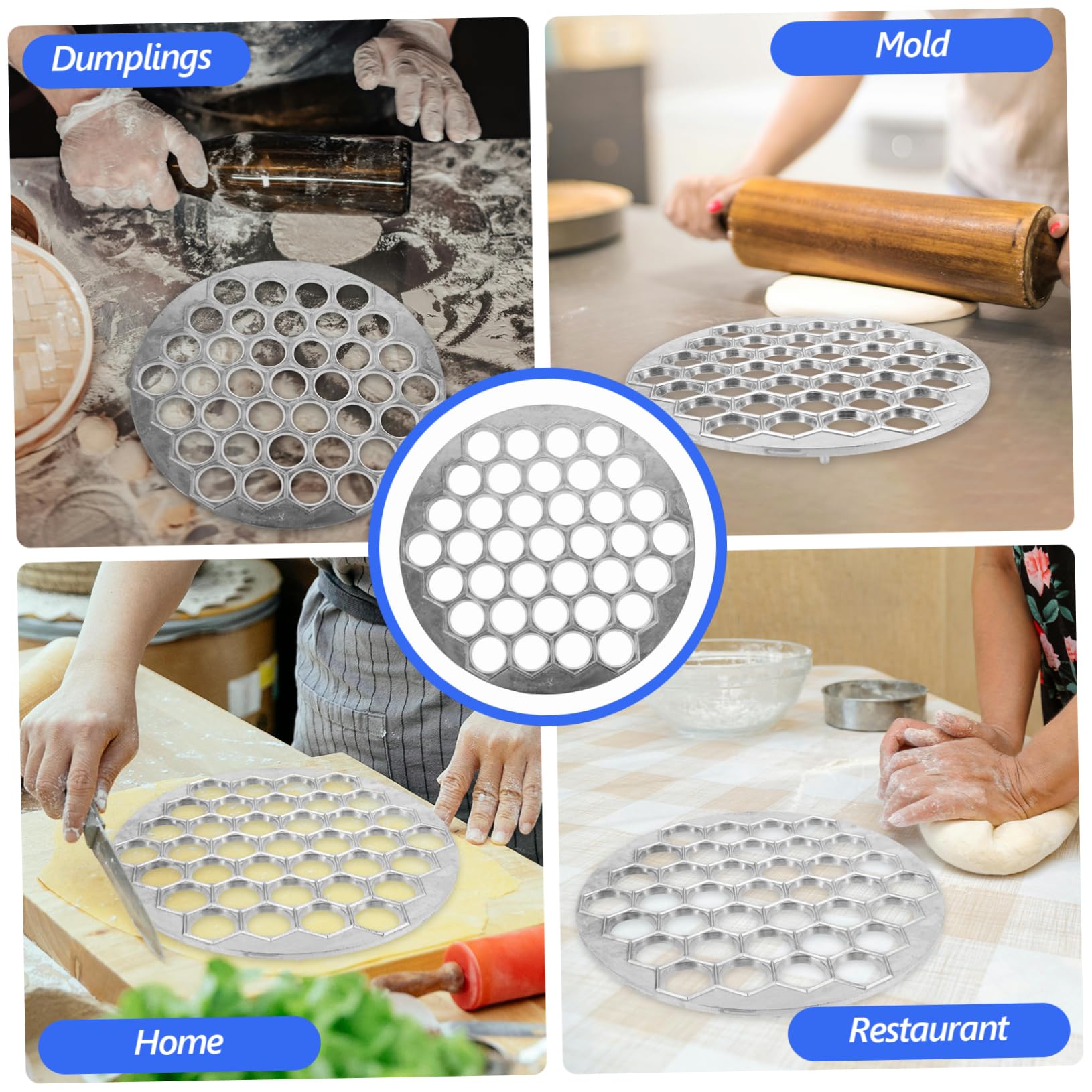 Stampo per Ravioli Forma Creativa in Lega 37 Fori Facile da Pulire e Comodo da Riporre per Pasta Fatta in Casa e Cucina di Ristoranti