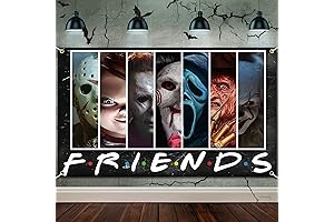 Horror Movie Character Backdrop for Parties