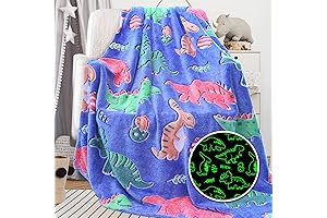 Dionsaur Blanket for Boys Girls Age 1-13 Year Olds - Glow in...