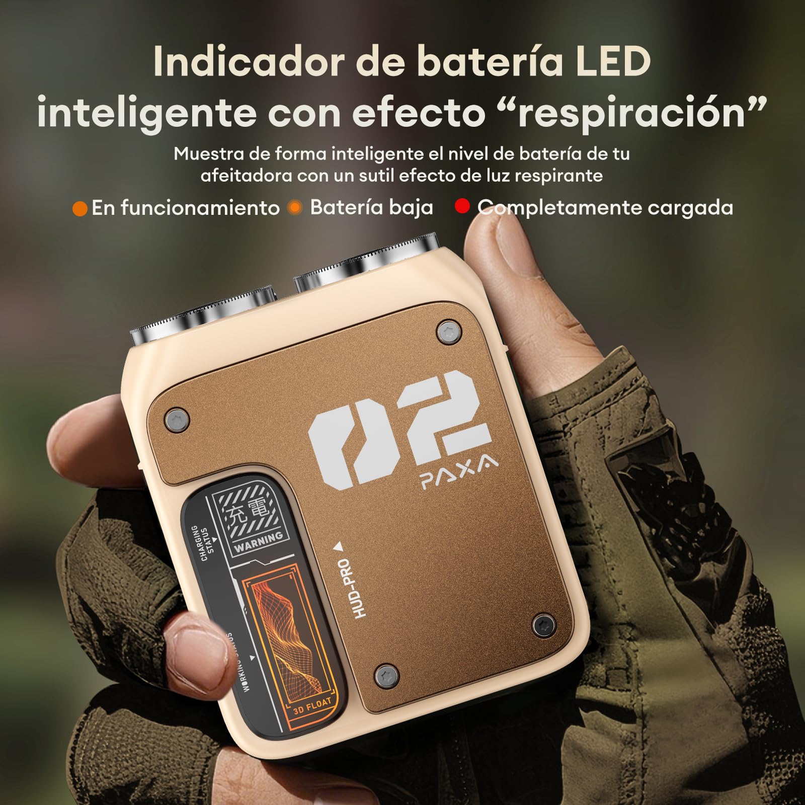 PAXA T01 Rasoio Elettrico Barba,Mini Rasoio Elettrico,9000 Rpm,Ipx7,Da Viaggio Umido E Asciutto,Testina Rotante,Ricaricabile Usb-C,Senza Fili, Ideale Per Casa, Auto E Viaggio,Giallo
