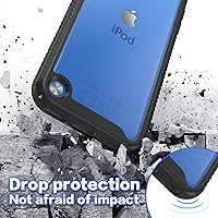 Vista 6 de Funda para iPod Touch 7ª generación, 2 en 1, a prueba de golpes, con 2 protectores de pantalla HD, protección híbrida resistente a los golpes
