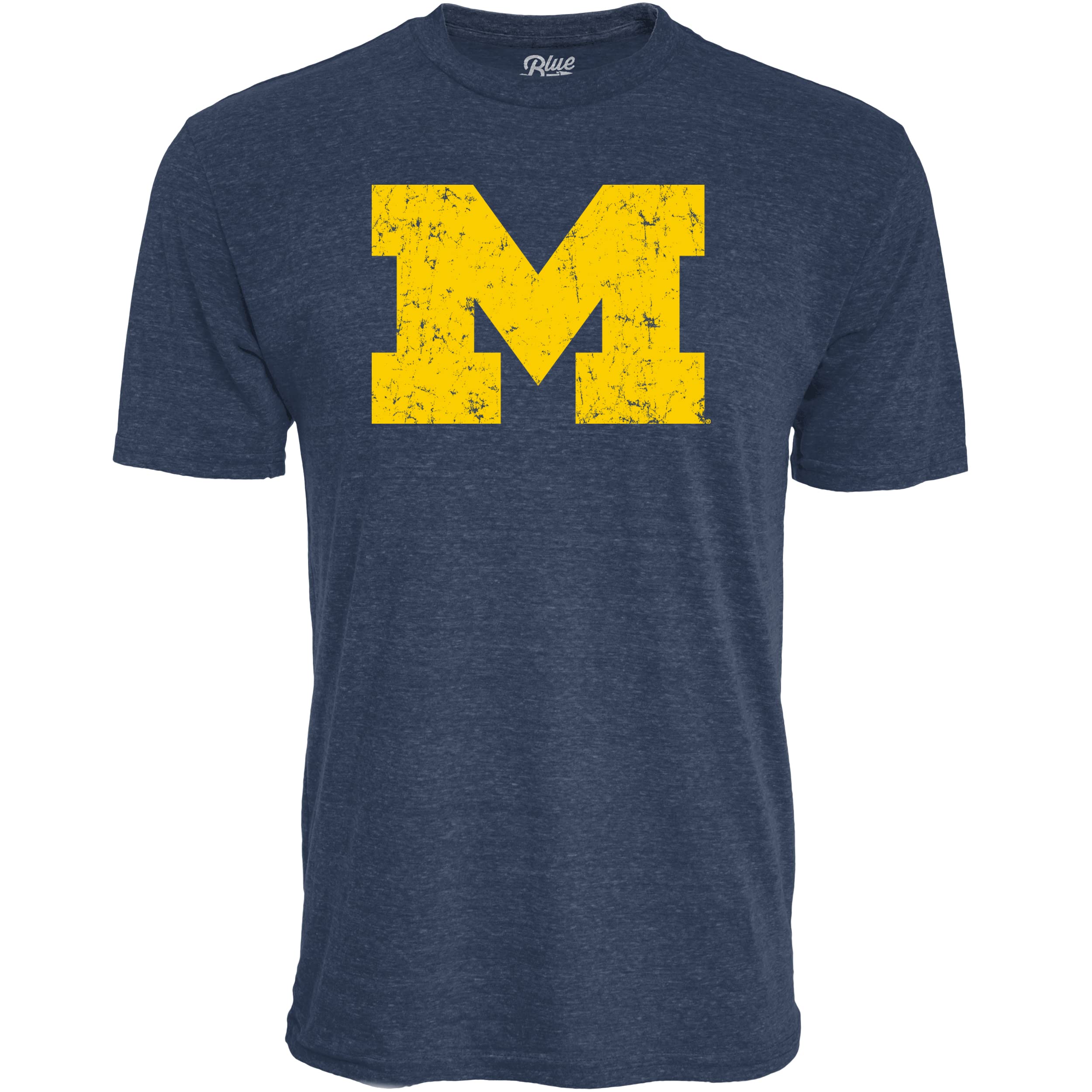 Blue 84 Men's NCAA Officially Licensed Tri-Blend T-Shirt Vintage Icon Team Color, Large