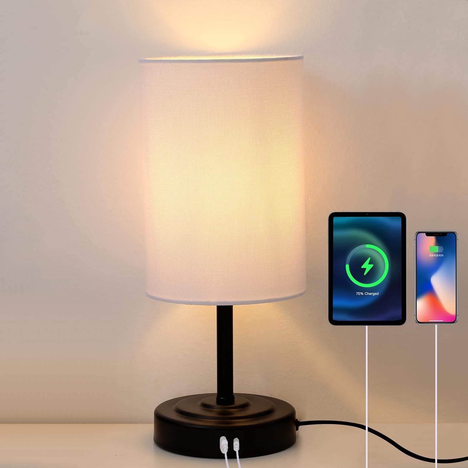 HiERA Table Lamp, Touch Bedside Lamp, Touch Lamp for Bedrooms