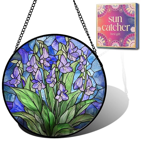Purple Iris Flower Acrylic Suncatcher Sun Catchers Indoor Window Gifts