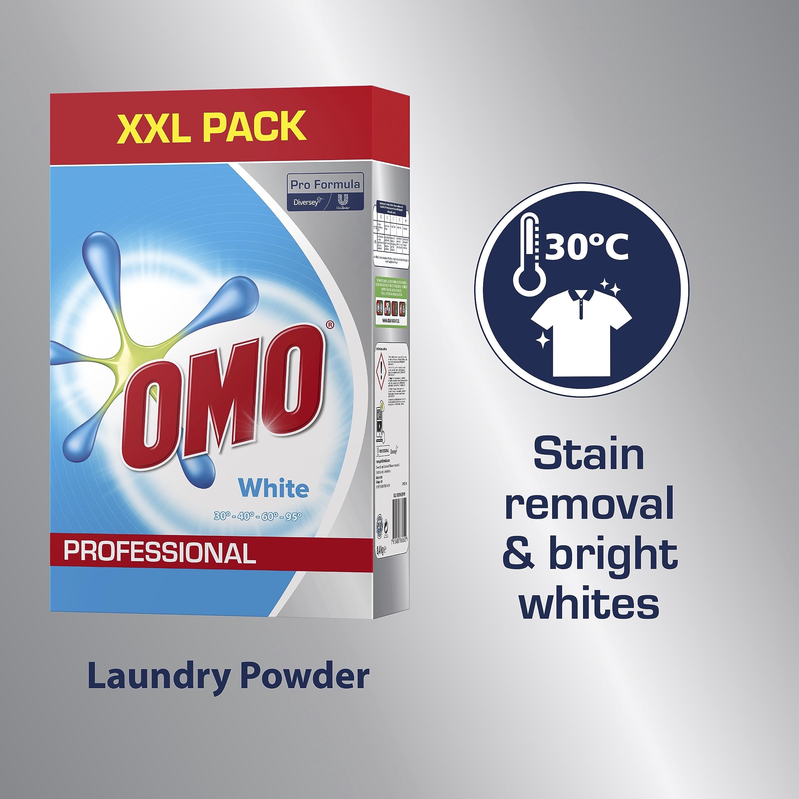 Omo Pro Formula Waspoeder White, 120 wasbeurten, 8,4kg/doos
