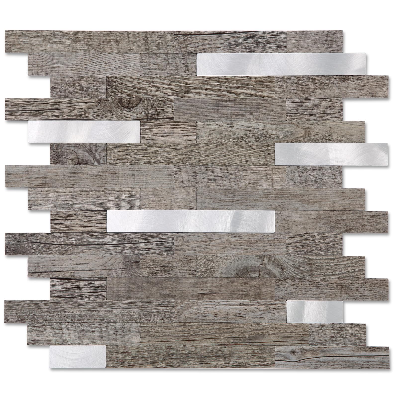 Yipscazo Light Brown Wood Backsplash