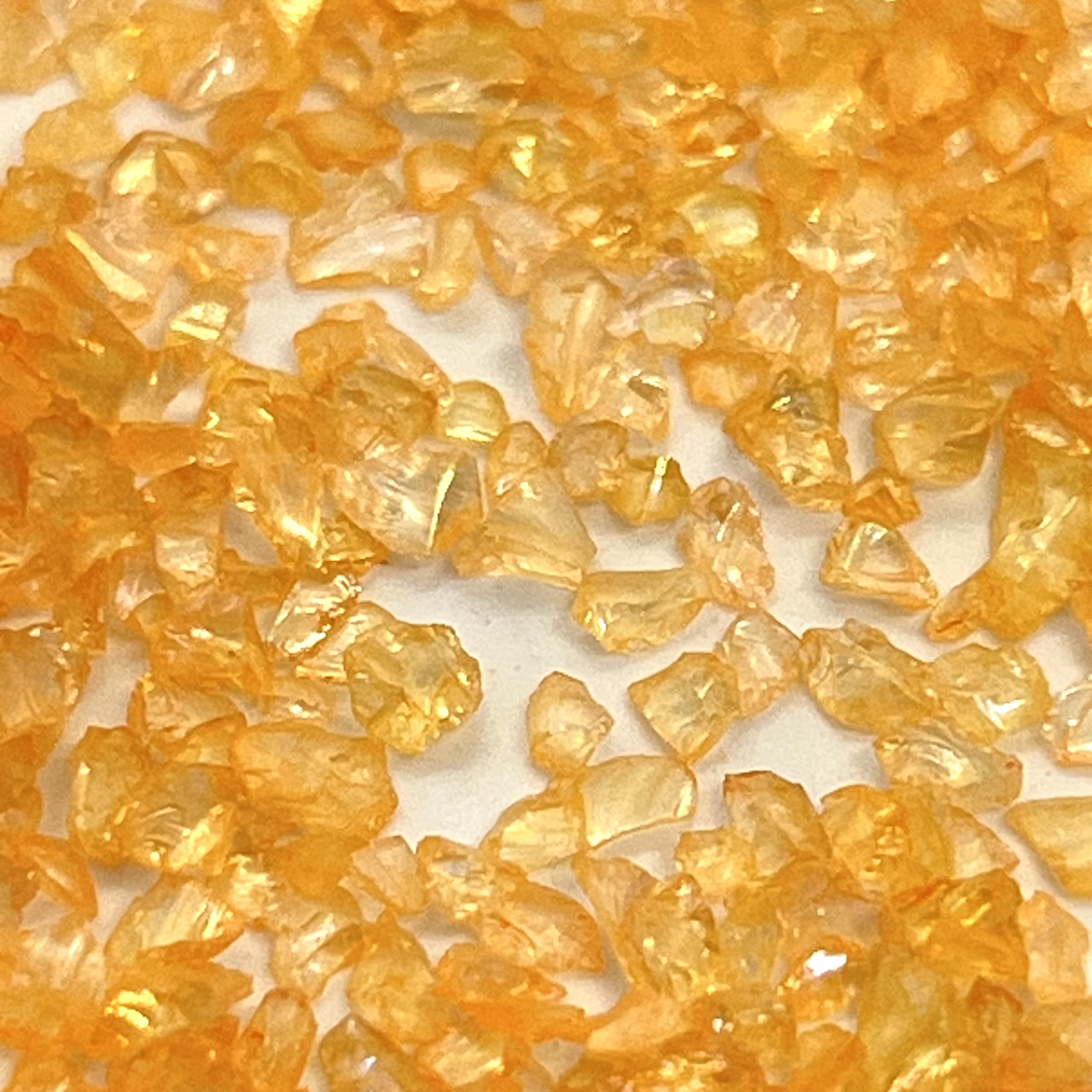 Amazon | HARU雑貨 ガラスカレット オーロラ 10g イエロー オレンジ系