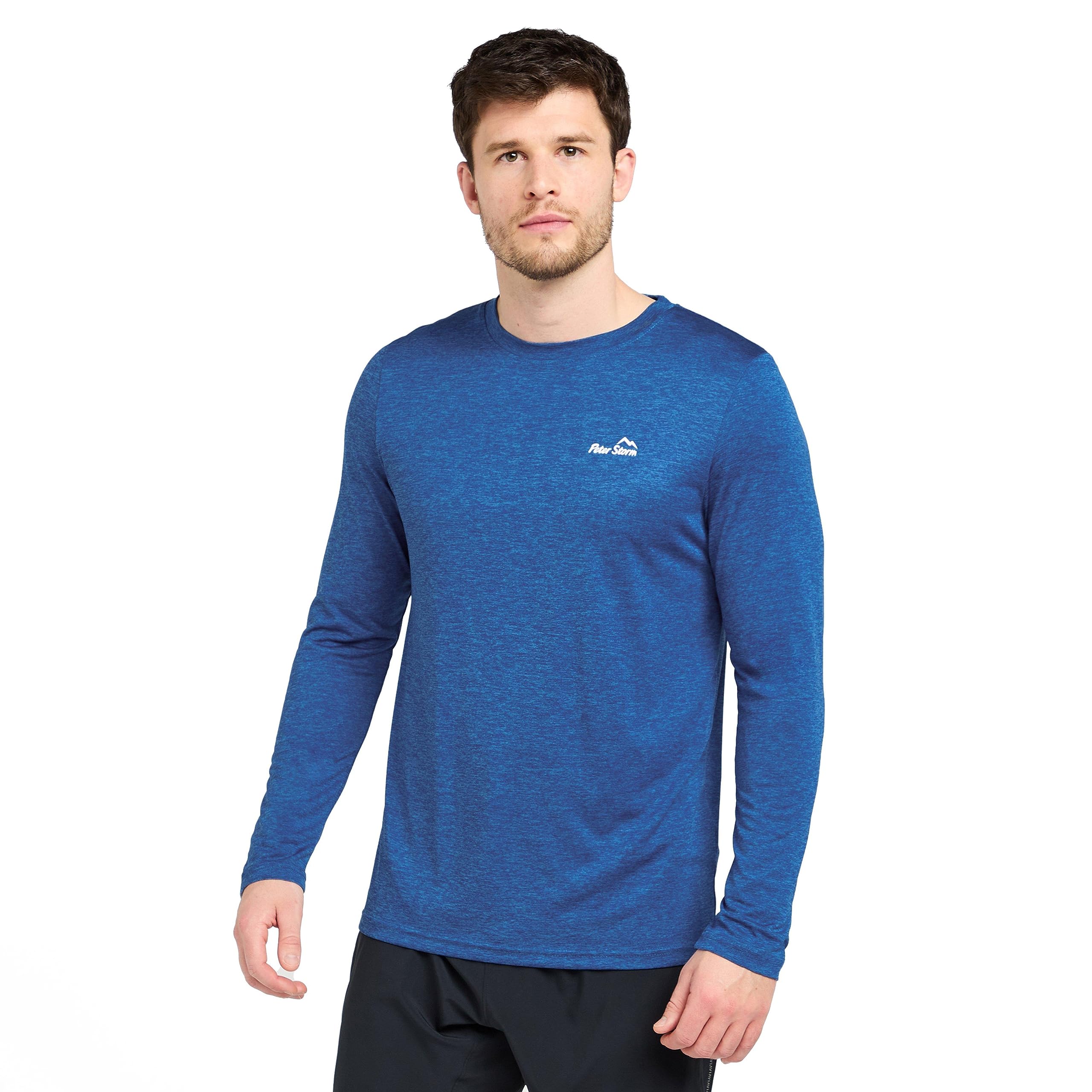 Peter Storm Men's Blue Active Long Sleeve T-Shirt Large