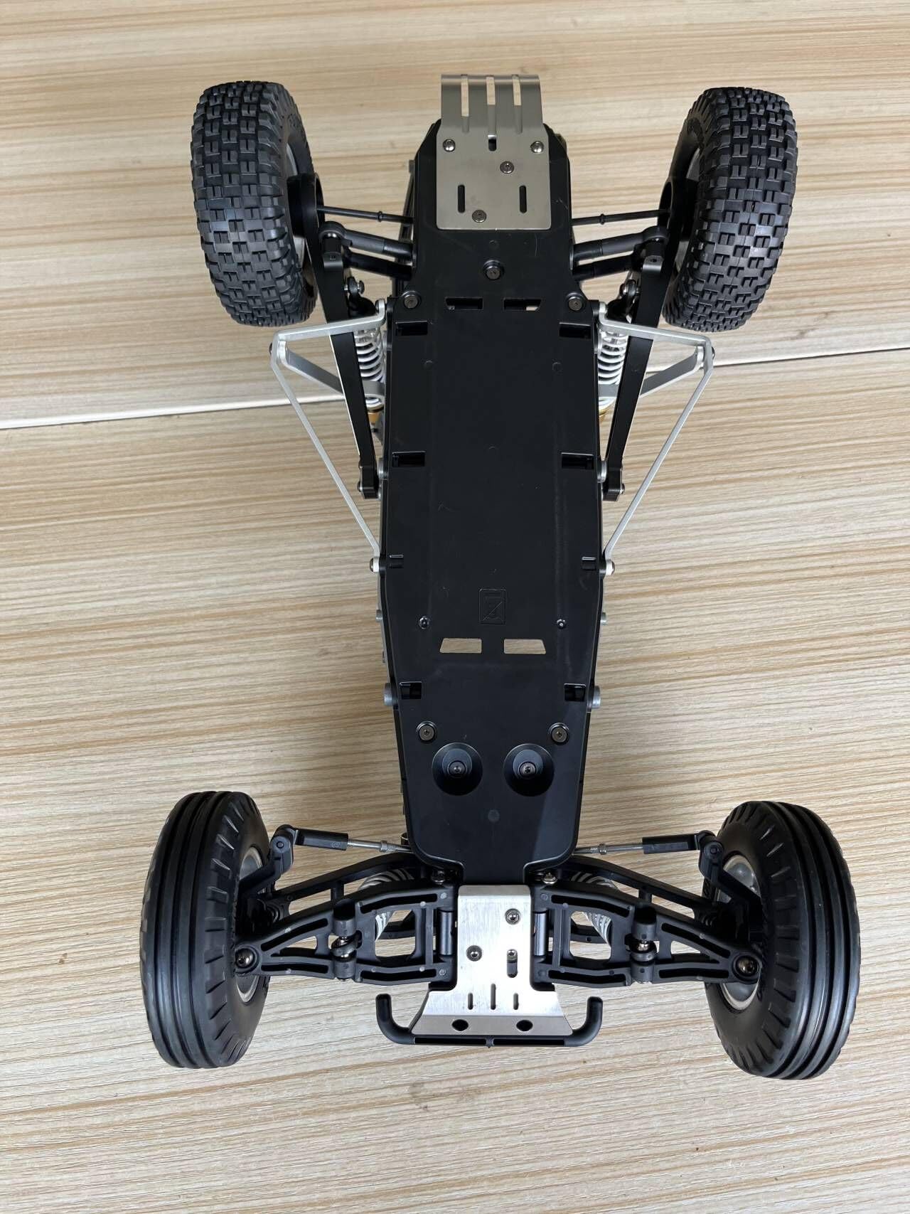 Dioche Pare-chocs avant RC Pare-chocs avant en alliage d'aluminium RC avec lumière LED pour