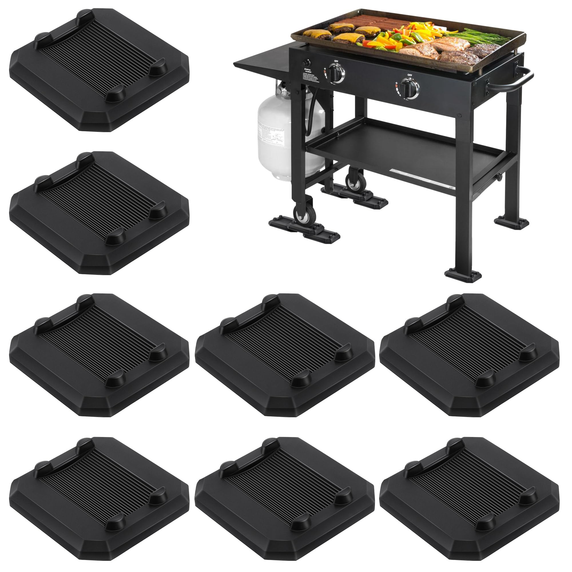 Grill Leveling Kit Griddle Leveling Shims Kit For Blackstone - Stackable Kit... Blackstone Grill Levelers