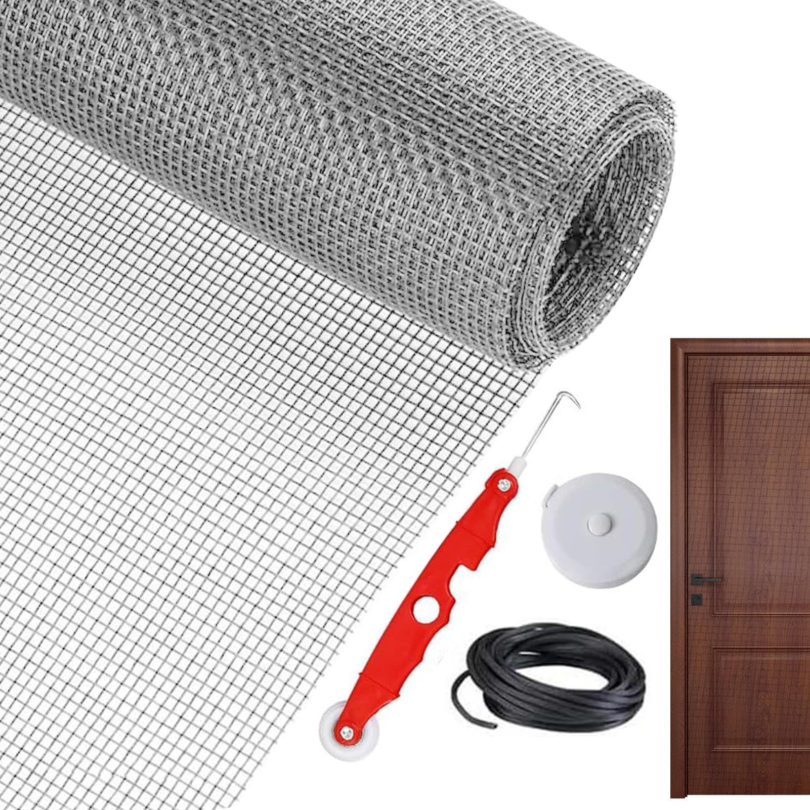 Remplacement du filet d'écran de fenêtre et porte coulissante 157x47
