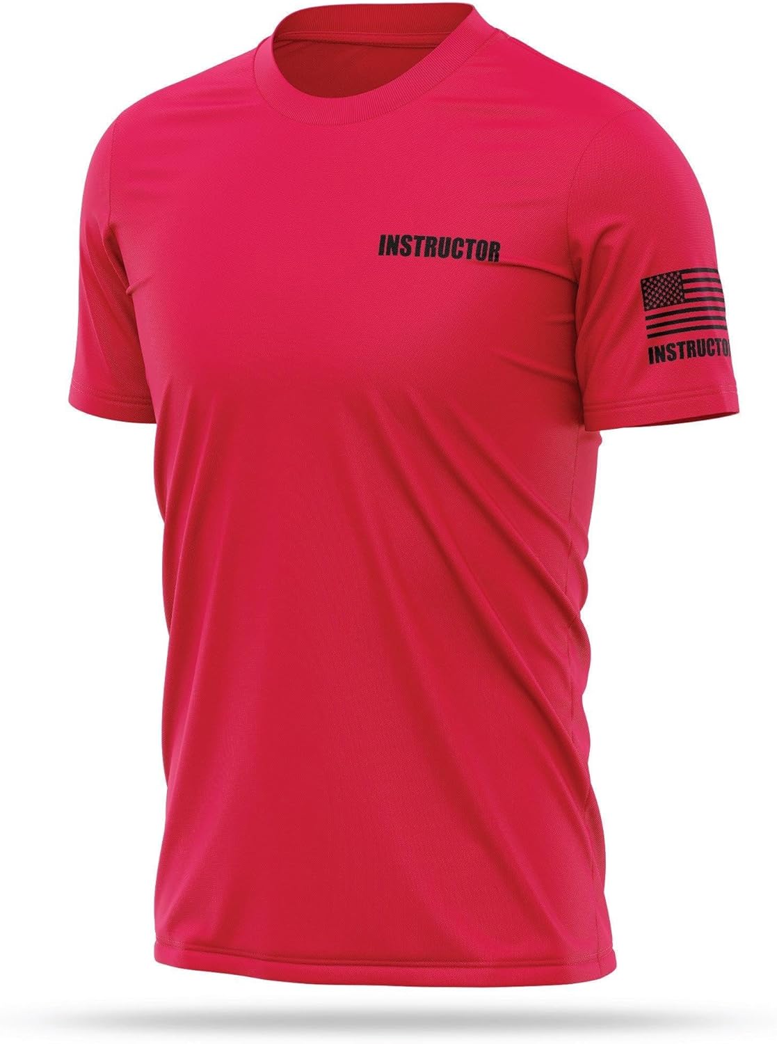 Instructor Utility Shirts for Men - USA Patriotic Lightweight Tee - Micro Polyester, Moisture-Wicking Quick-Dry Comfort. - Image 3