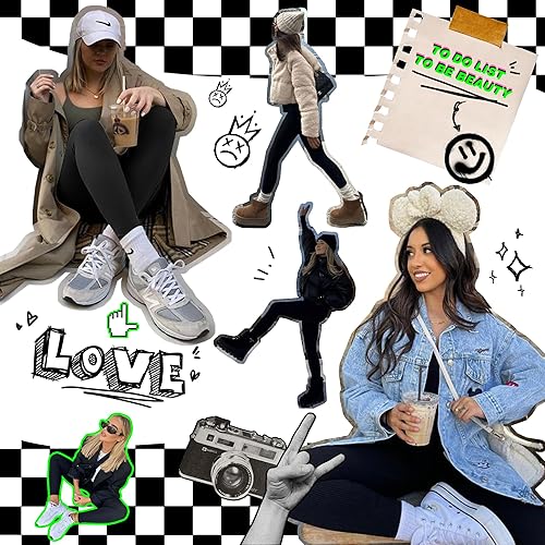 Miniatura 4 de CAMPSNAIL Paquete de 4 leggings de cintura alta para mujer, pantalones de yoga suaves con control de abdomen para entrenamiento, correr, talla