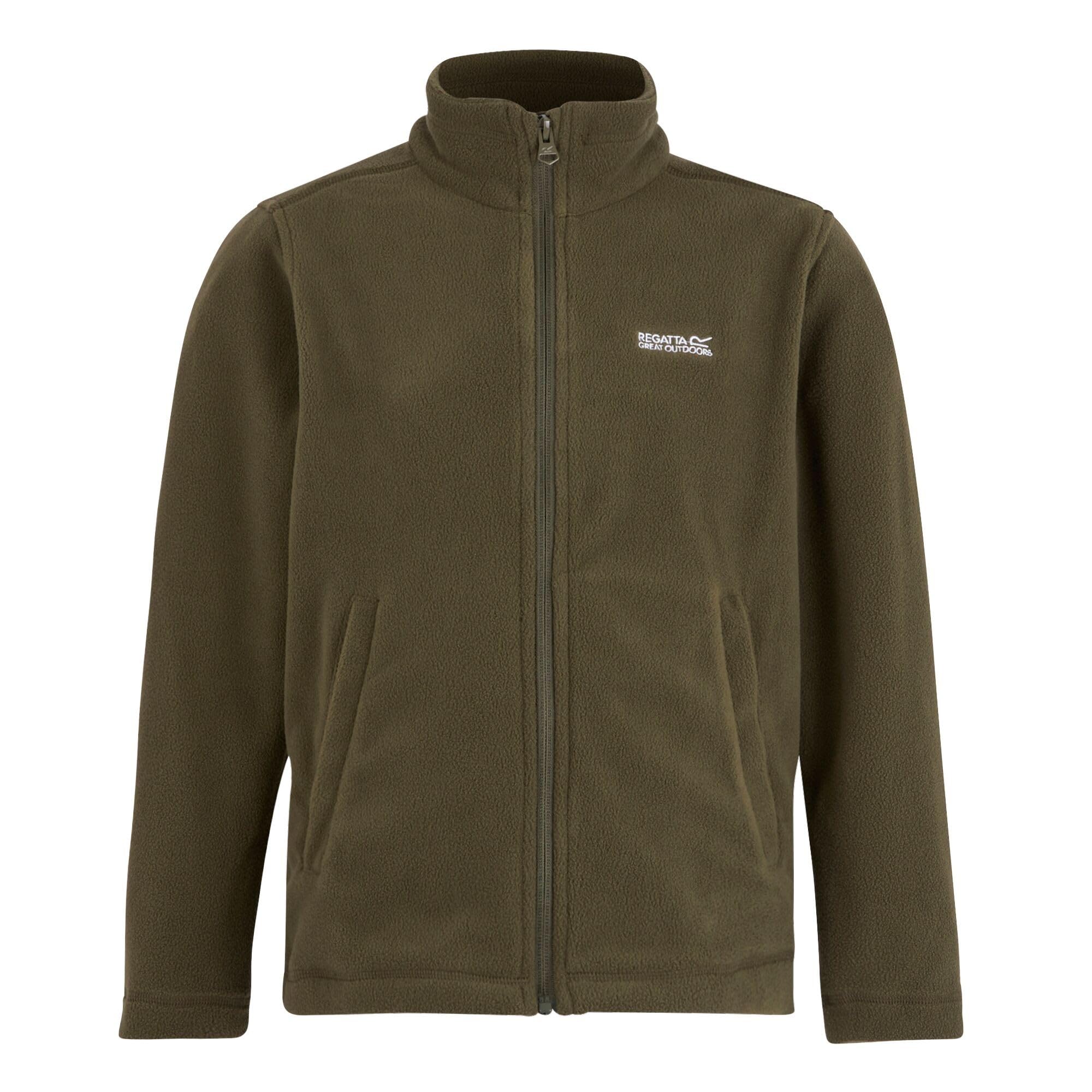 Regatta King II Full Zip Fleecejacke Kinder – Dark Olive, 11-12 Jahre