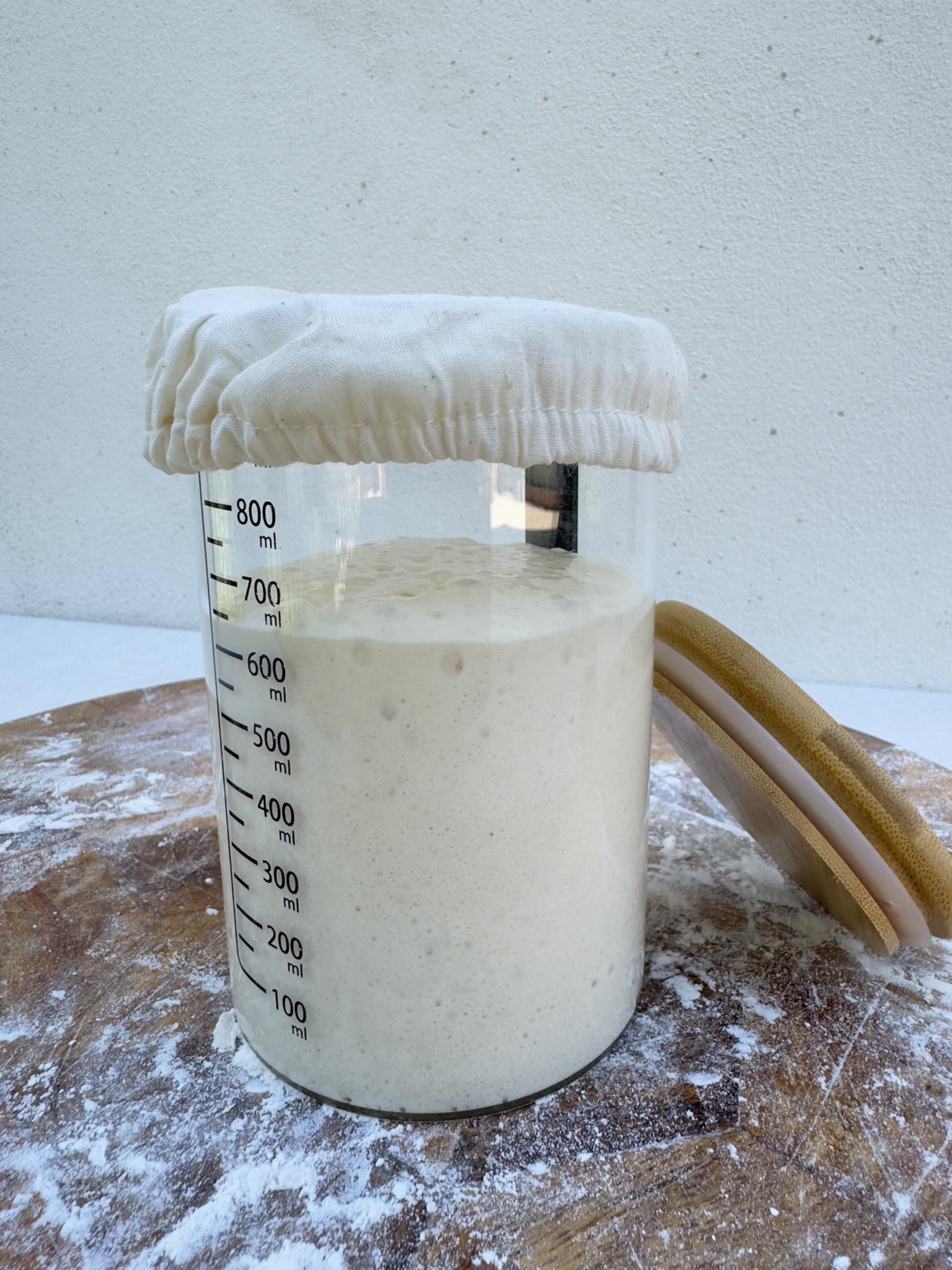 sauerteig Brotbacktopf – Gusseisen Topf mit Deckel (Dutch Oven), Sauerteig-Starter-set mit Sauerteig zubehör, brotbackform – Komplettes XL-Sauerteig Brotbackset zum Brotbacken im Ofen.