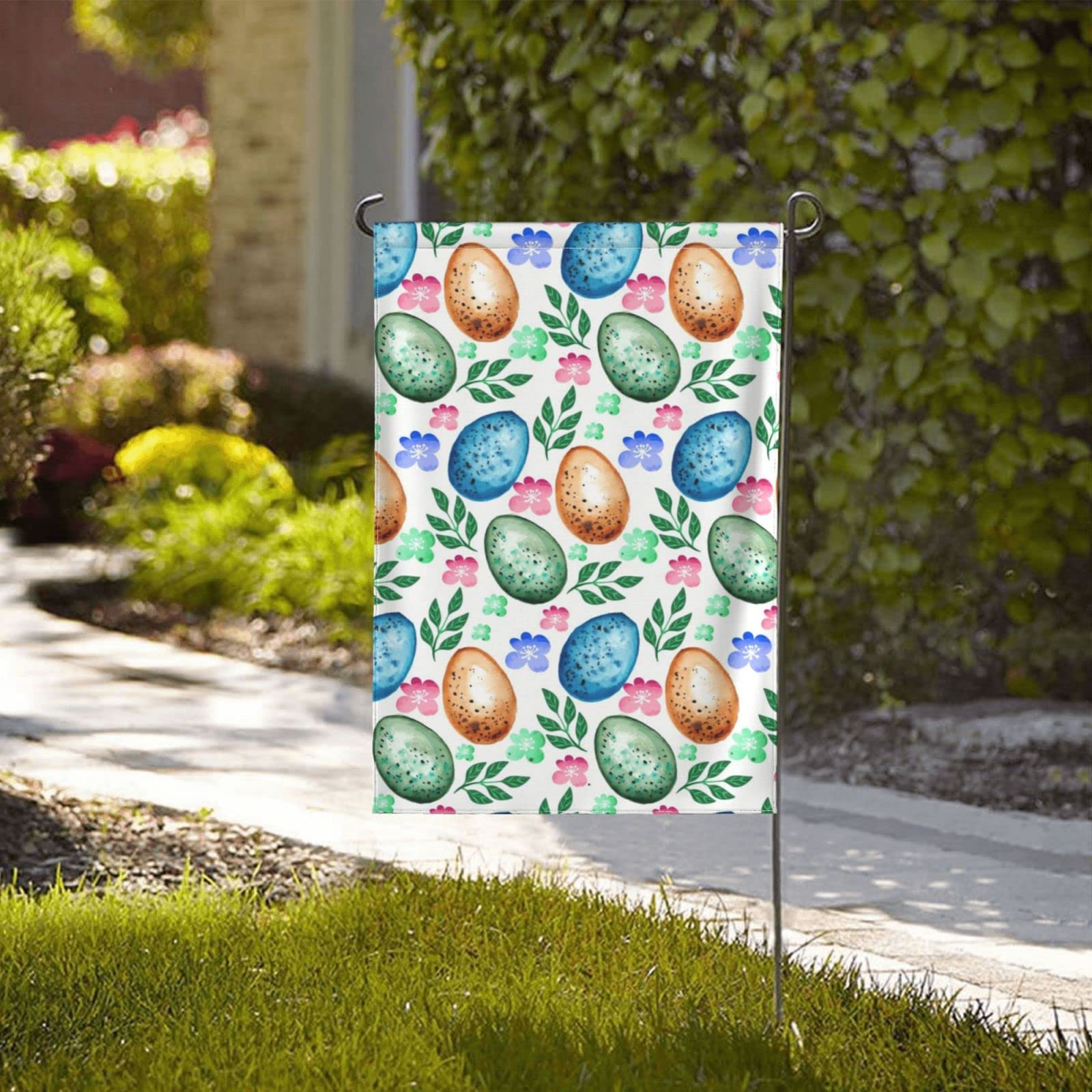Artfuy Oster-Gartenflagge 30,5x45,7 Cm – Doppelseitig, Wetterfest, Mit Osterhasen-Motiv (Jute)