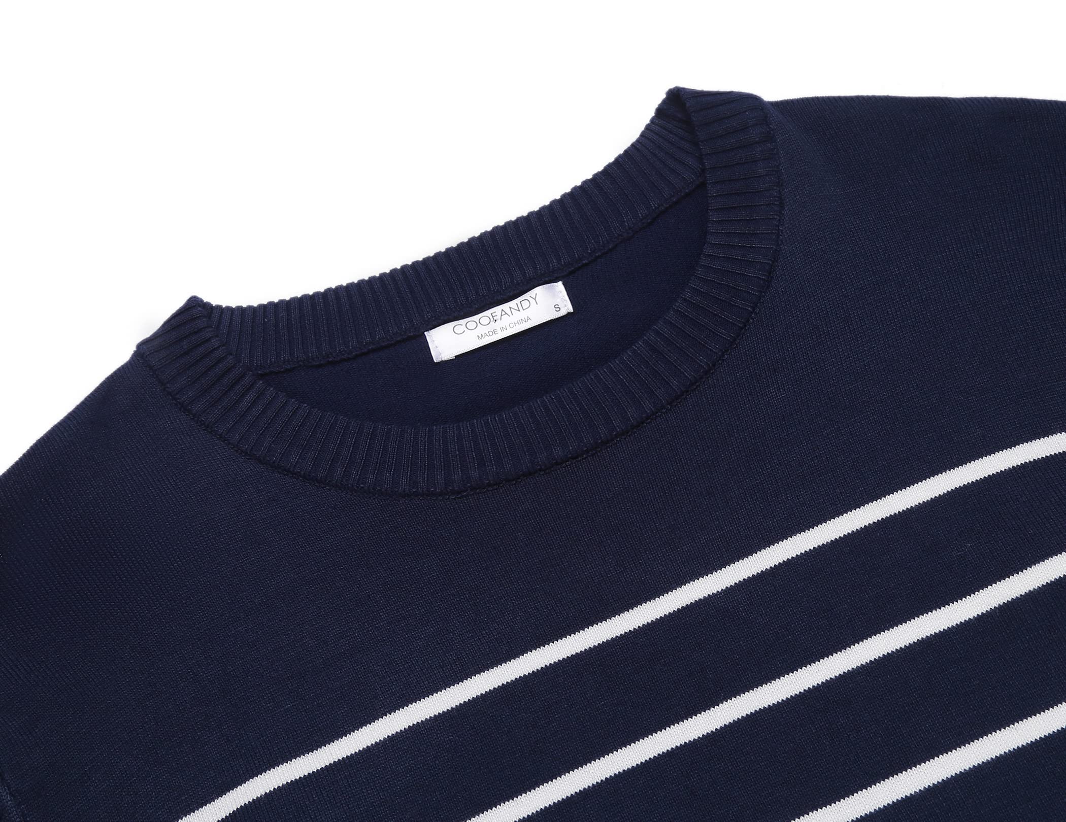 COOFANDY Pull col Rond Homme Pulls Fins légers tricoté Sweats pour vêtements décontractés ou habillés