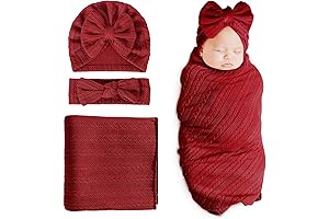 DRESHOW BQUBO Ultra-Soft Red Swaddle Blanket