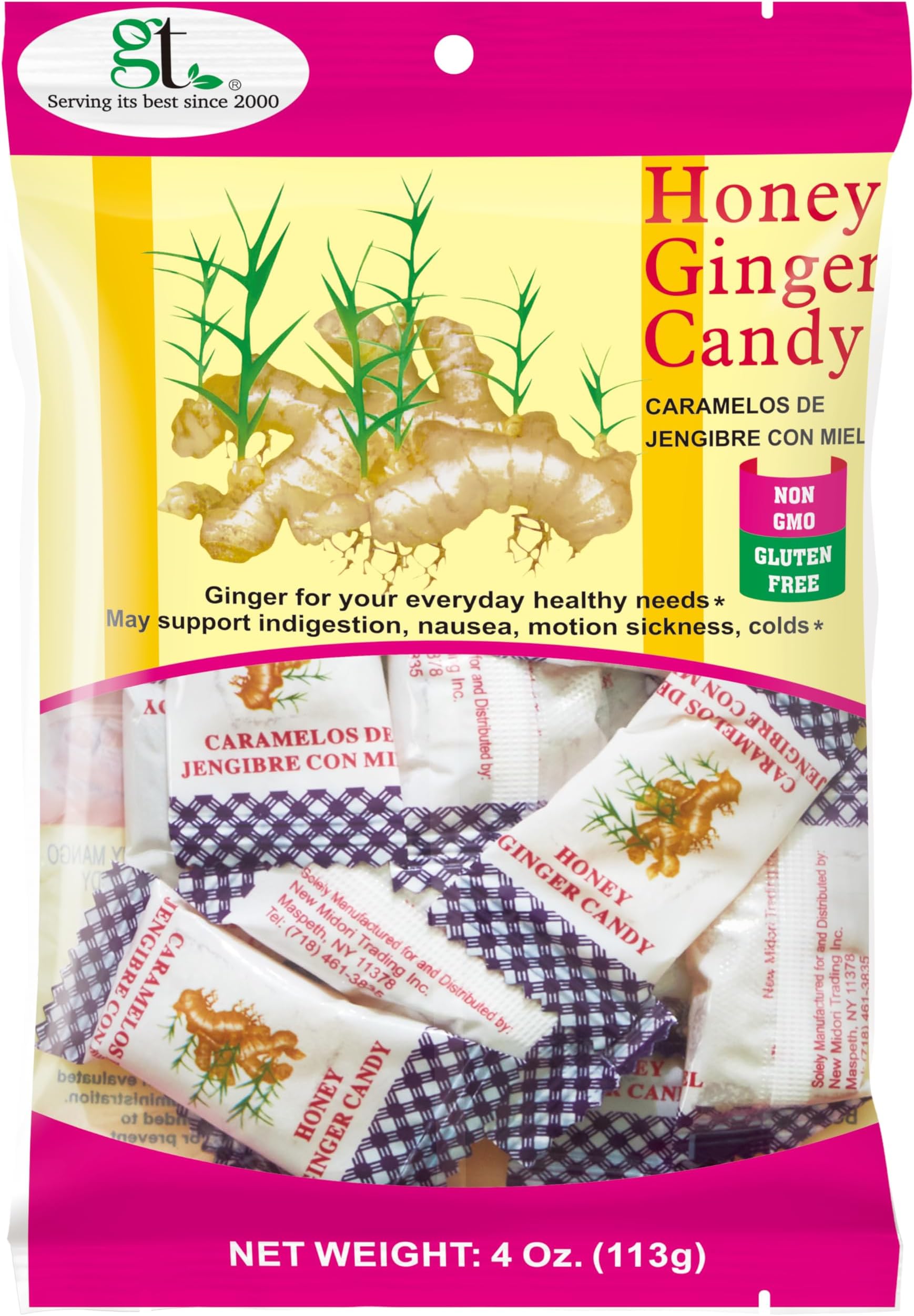 Honey Ginger Candy 3-pack