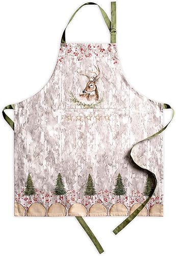 Miniatura 133 de Maison d' Hermine Delantal 100% de algodón para mujeres con bolsillo de cocina delantal de chef para hombres Cocinar Jardinería Servidor Camarera 19