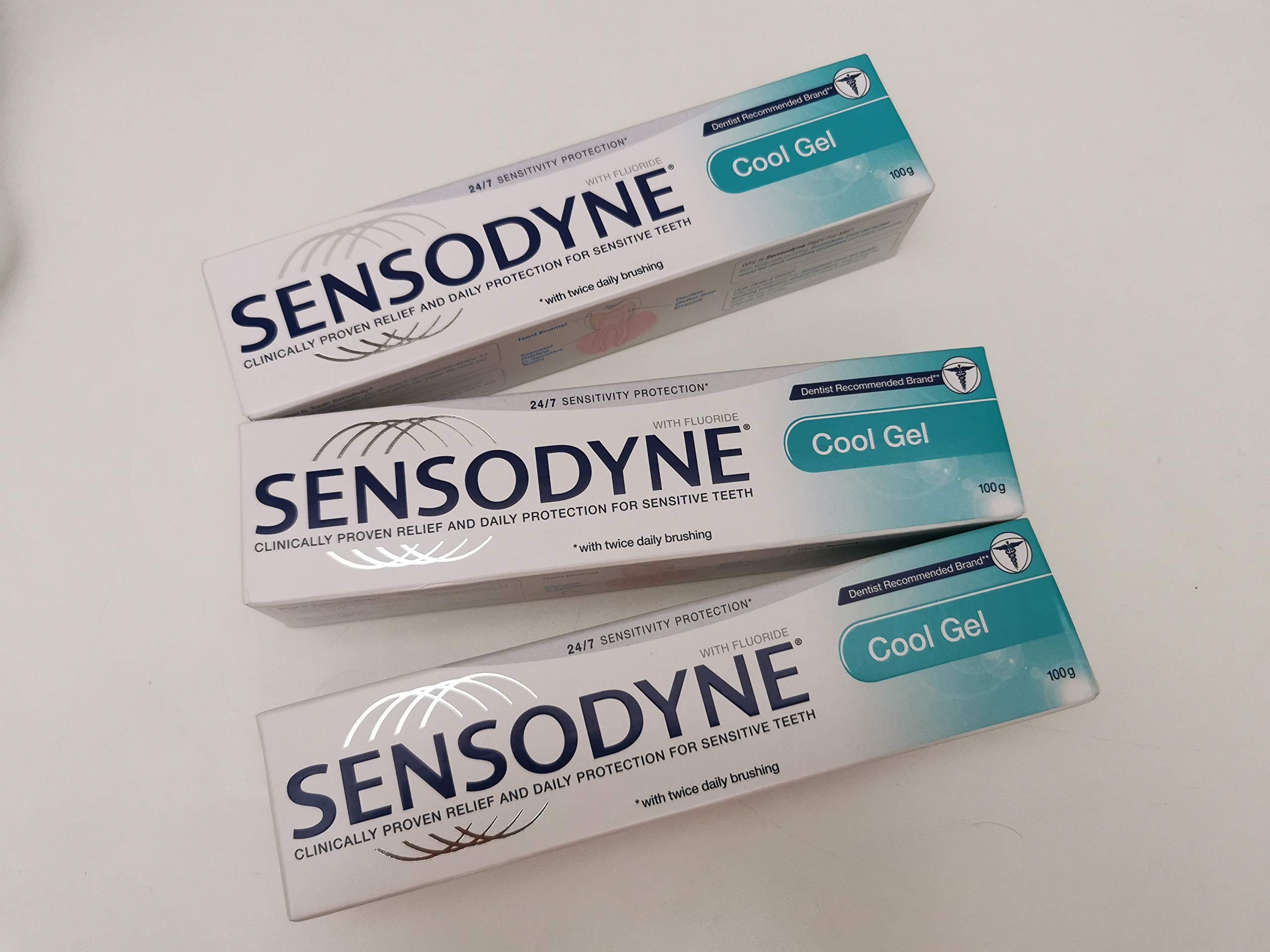 GSK Cool Gel Toothpaste for 24/7 Sensitivity Protection (100g)- Pack of 3