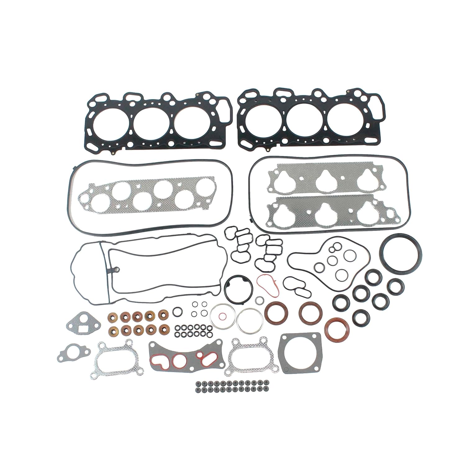 DNJ HGB2871 Cylinder Head Gasket Set with Head Bolt Kit for 2005-2007 Honda Accord 3.0L V6 2997cc 24V SOHC
