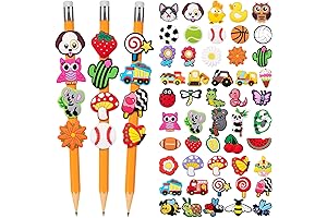 50Pcs Kids Pencil Toppers for Classroom Rewards & Student Prizes