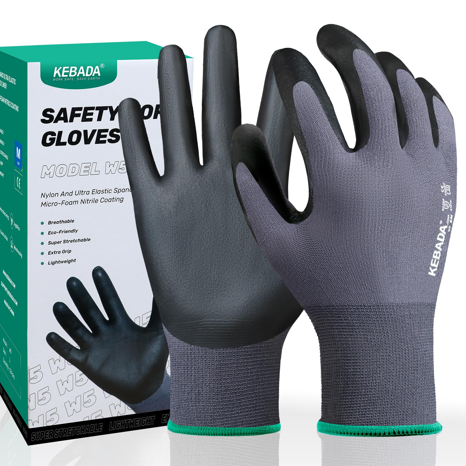 Kebada W5 Safety Work Gloves 12-Pair