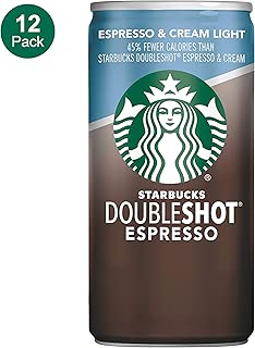 Starbucks Doubleshot, Espresso + Cream Light, 6.5 Ounce, 12 Pack - coolthings.us