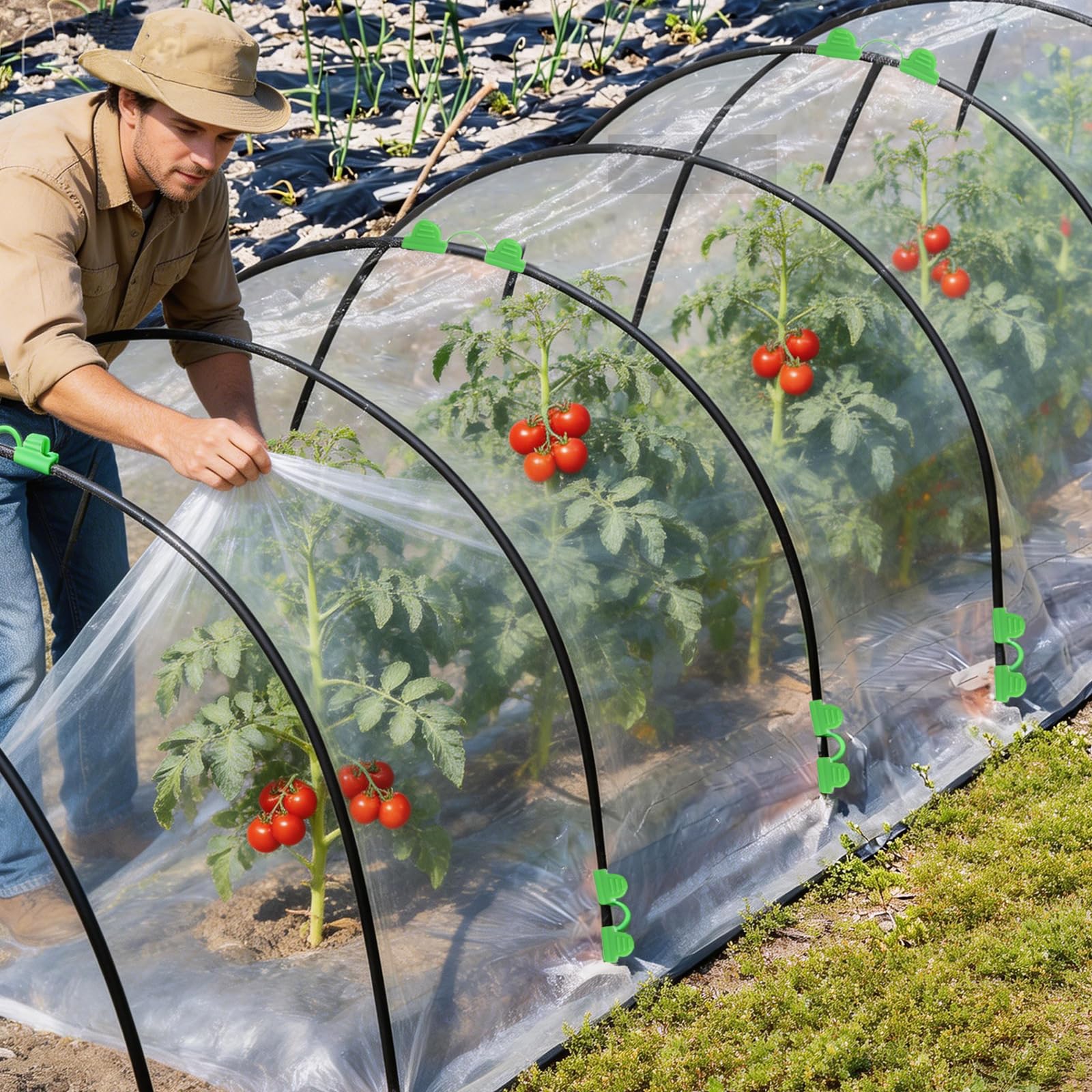 Arceau pour Serre Tunnel, 30 Tiges en Fibre de Verre pour Plate-Bande Surélevée – Arches Amovibles et Réutilisables pour Protection des Légumes, Fruits et Plantes au Jardin
