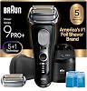 Braun Series 9 PRO+ Afeitadora Eléctrica para Hombre, Máquina de Afeitar de Láminas en Seco y Húmedo, Centro SmartCare 6 en 1, ProTrimmer de Precisión Integrado, Cabezal de Repuesto, Estuche de Viaje, Negro 9660CCPS 1