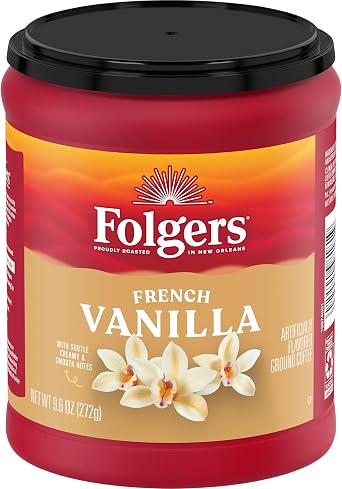 Folgers French Vanilla Coffee 9.6oz (272g) US