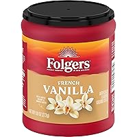 Vista 11 de Folgers Café molido con sabor a caramelo mantequilla, recipiente de 9.6 onzas (paquete de 6)