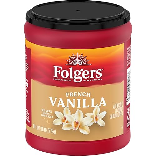 Miniatura 11 de Folgers Café molido con sabor a caramelo mantequilla, recipiente de 9.6 onzas (paquete de 6)