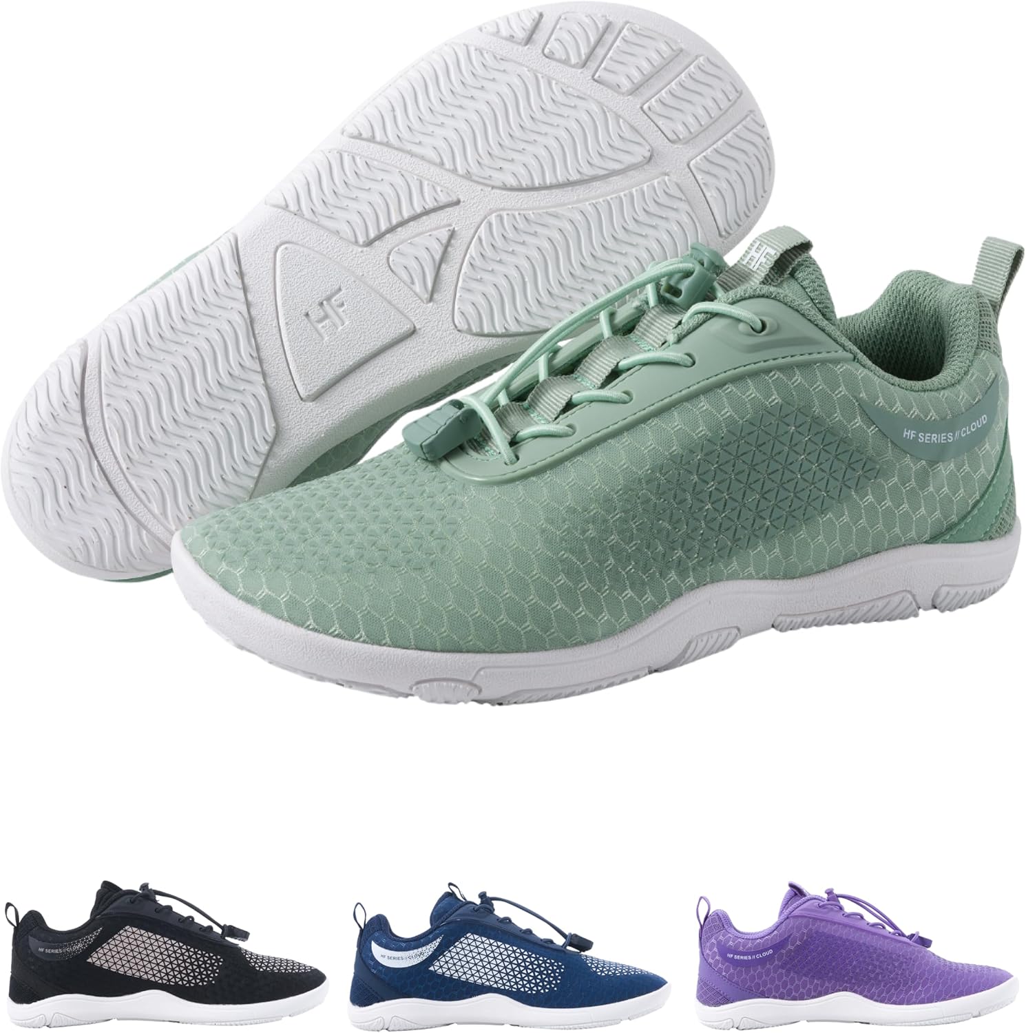 Hike Footwear HF Flow Barefoot Shoes for Women & Men - Minimalist Shoes with Arch-Support, Breathable Splash-Proof & Versatile Boot, Ergonomic Pain-Relief Posture Improvement Hiking Boots