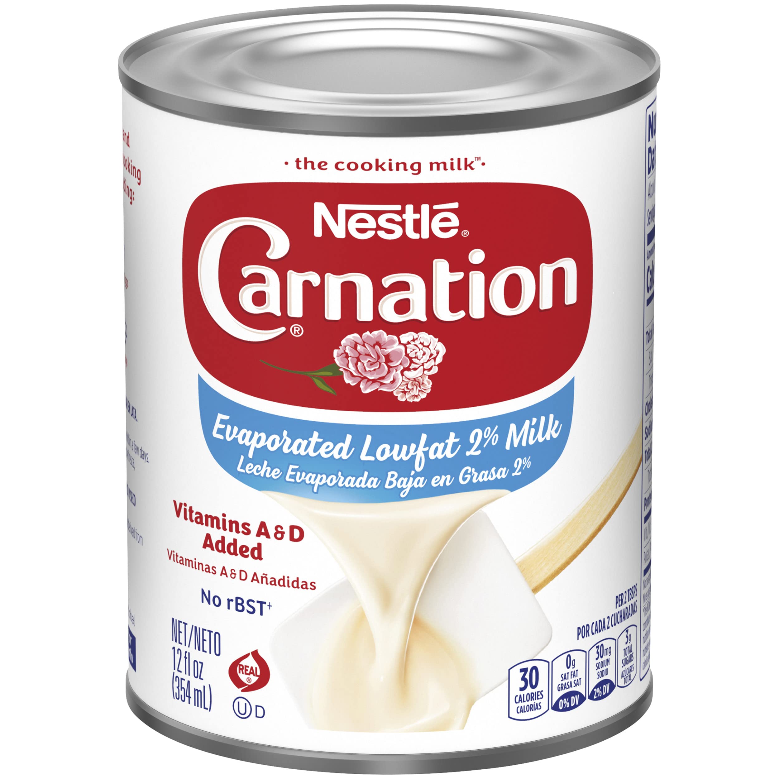 Nestle Carnation Lowfat 2 Evaporated Milk Vitamins A and D Added — view 13