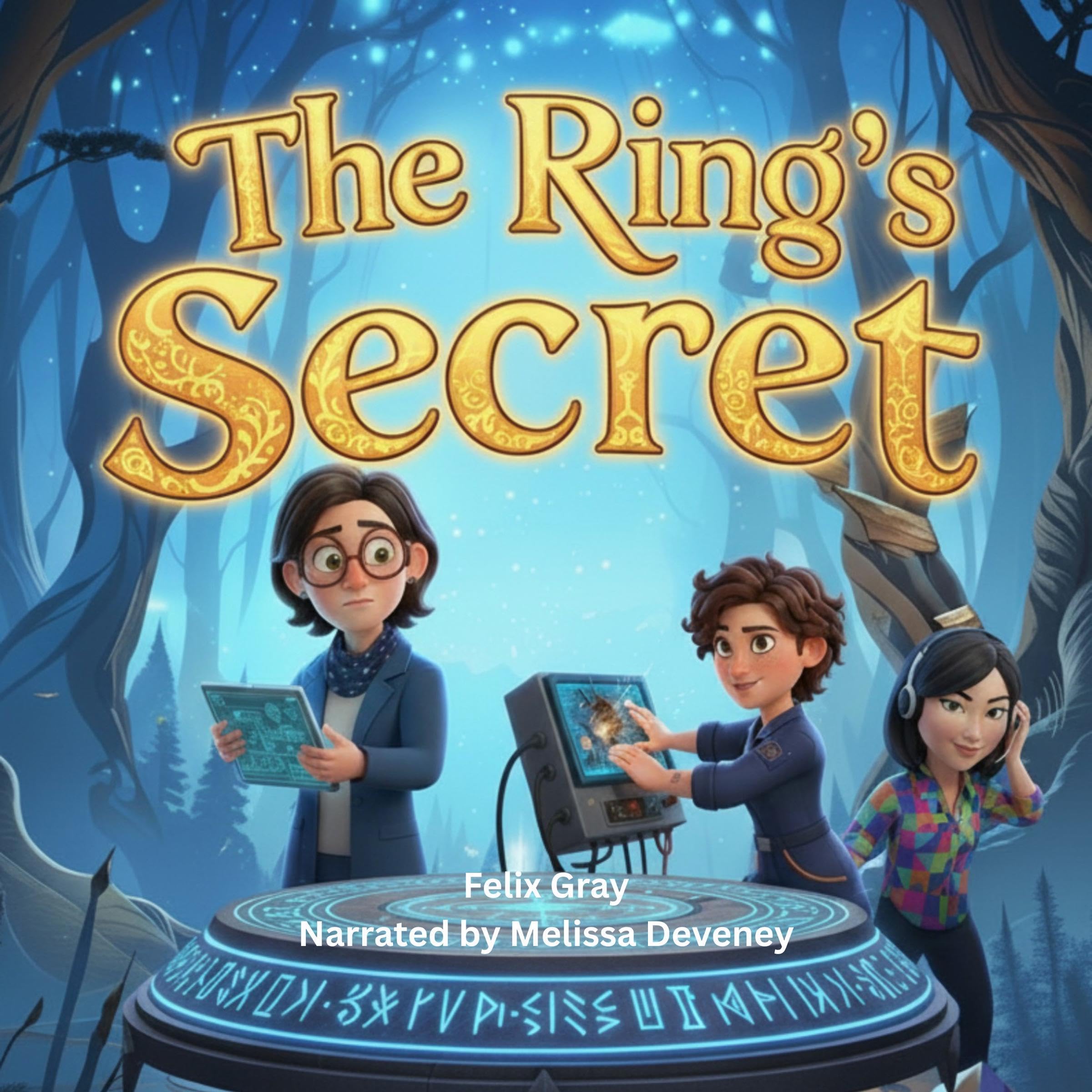 Cover art for The Ring’s Secret: A Time-Twisting Sci-Fi Thriller of Courage, Curiosity, and Saturn’s Hidden Message