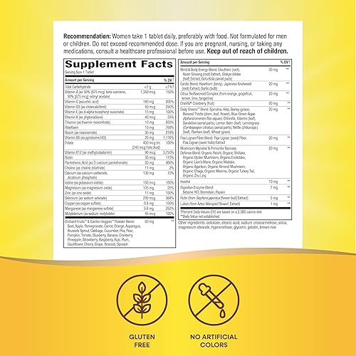 Miniatura 5 de Nature’s Way Alive! Women’s 50+ Ultra Potency Complete Multivitamin, High Potency Formula, Supports Whole Body Wellness & Healthy Aging*, 60 Tablets