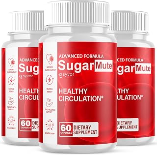 (3 Pack) Sugar Mute Capsules, Official SugarMute Health Support Pills with All Natural Ingredients, Advanced Formula for Health & Wellness Support with Premium Vitamins for Women & Men (180 Capsules)