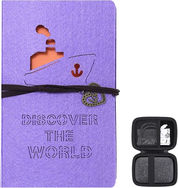 Holds 180 Photos 2x3 Photo Album Book + HP Sprocket Portable 2x3 Photo Printer Hard Case