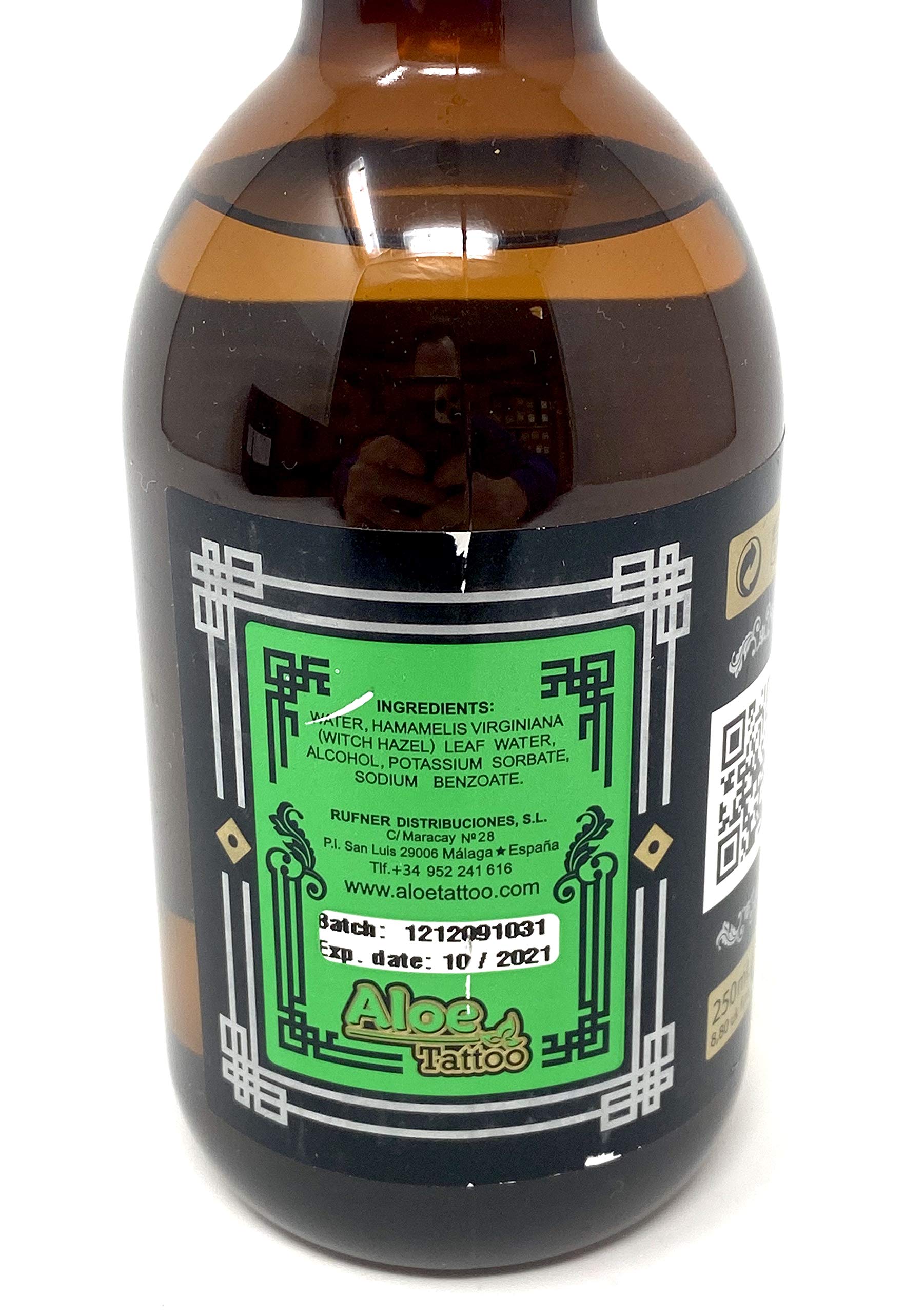 AlOE – TATTOO diluire colore 250 ml – INKgrafiX® Germania – Professionale – IG53091 – Witch Hazel diluente vegano