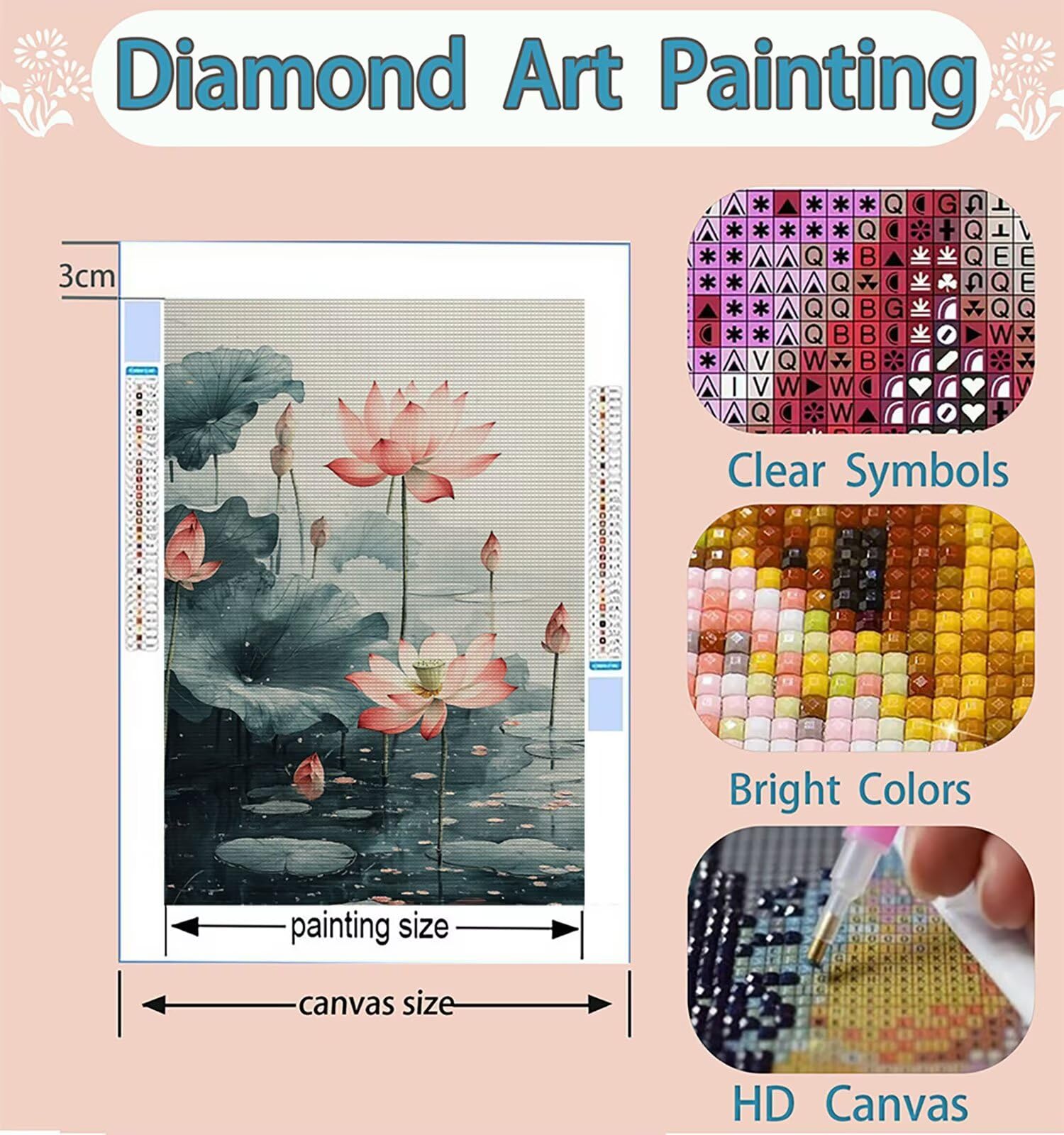 Malowanie diamentami duży rozmiar 140 x 100 cm, DIY 5D diamentowe malowanie kwiat diamenty sztuka kryształowa sztuka rysunki z koralikami do przyklejania, DIY diamentowe malowanie roślin dorośli