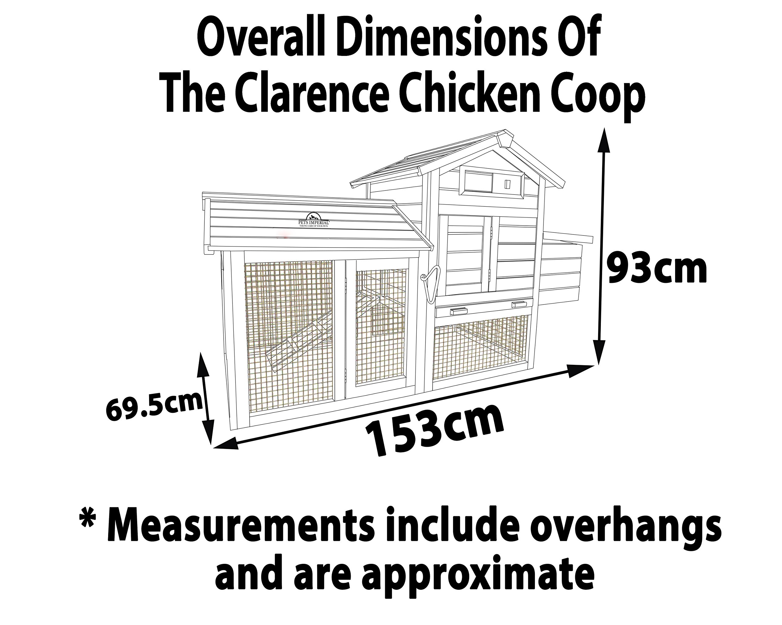Buy Pets Imperial® Clarence Chicken Coop Hen Ark House Poultry Run Nest