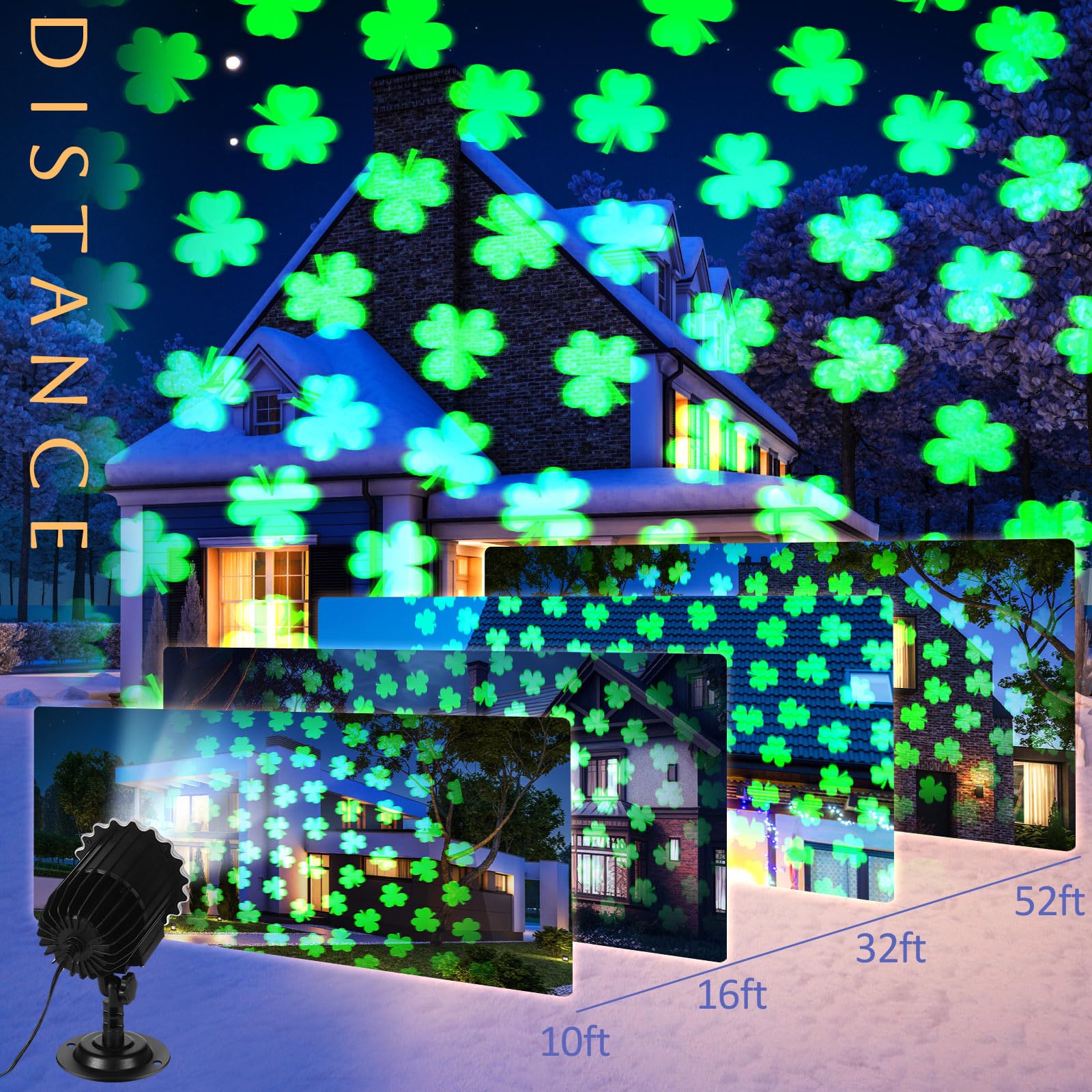 Amazon.com: Lingvee Outdoor St. Patrick's Day Projector Light with