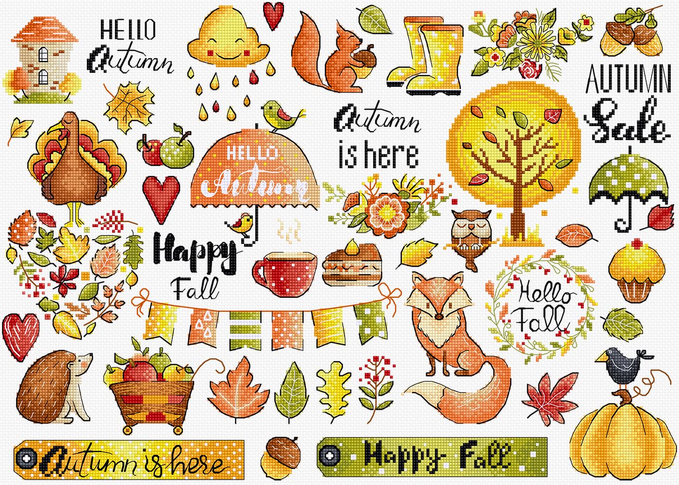 Letistitch Multicolored L8221 Autumn Sampler